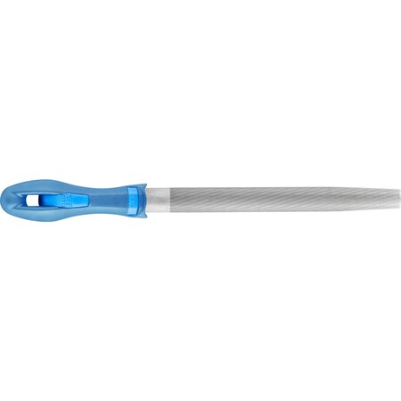 Pferd 8" Half Round File - DIY Packaged - Smooth Cut, with Handle 11025P